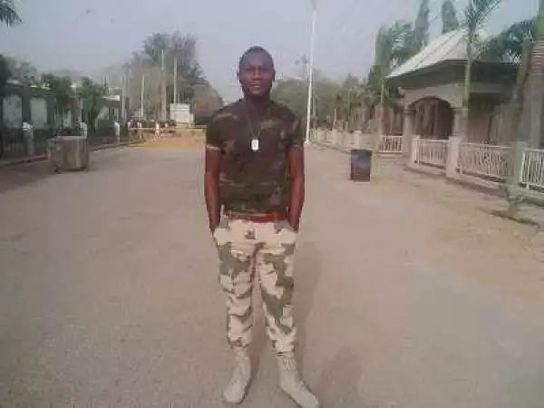 "While you think of how to embezzle funds, we think of how to attack external forces" - Nigerian Soldier writes